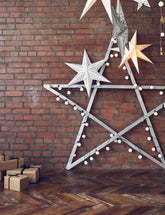Christmas Star Red Brick Wall With Wood Floor Backdrop For Photography Shopbackdrop