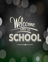 Back To School Poster With Text On Chalkboard Photography Backdrop J-0155 Shopbackdrop