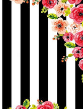 Black Strips With Patterns Flower Backdrop For Summer Photography lv-1016 Shopbackdrop