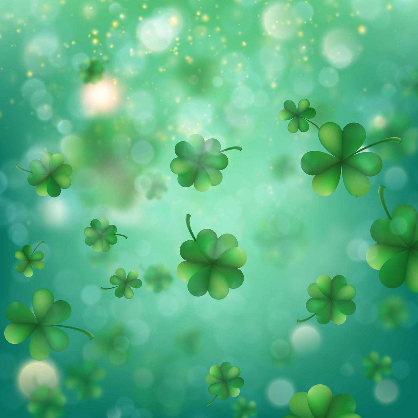Bokeh Clover Spring Background Photography Backdrop Shopbackdrop