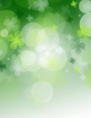 Bokeh Green Clover Sparkle Photography For Saint Patrick's Day Backdrop Shopbackdrop