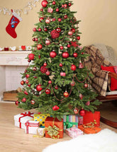 Chair Behind Christmas Tree Photo Backdrop For Holiday Shopbackdrop