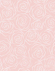 Damask Painted White Rose On Pink Paper Wall Backdrop For Photography Shopbackdrop