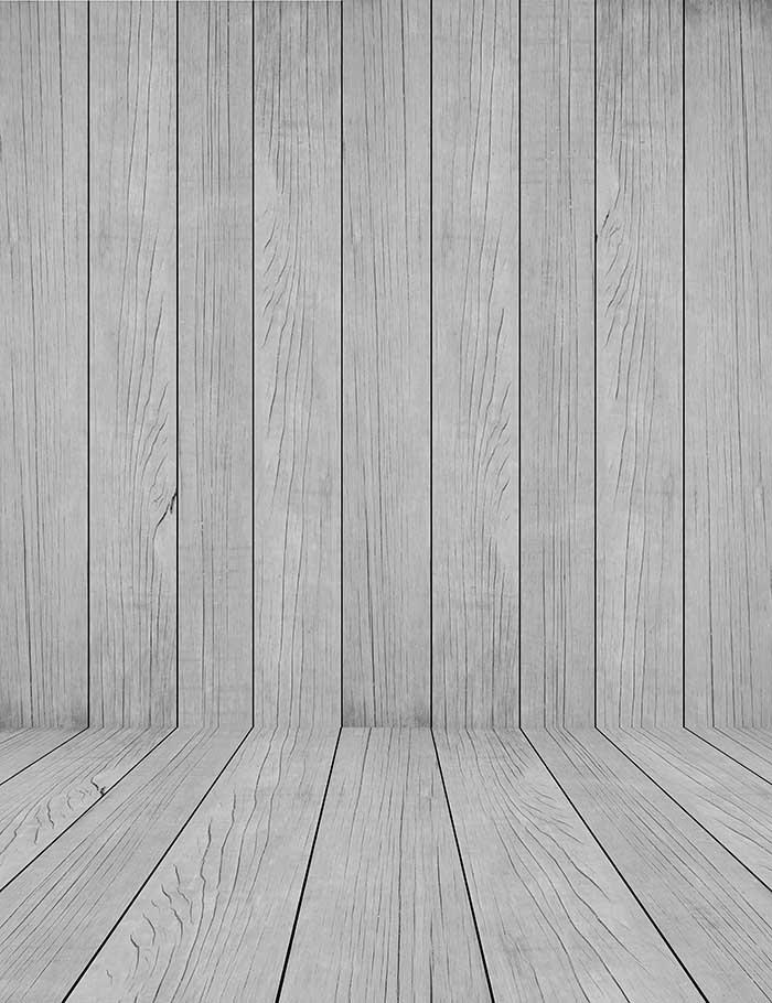 Dark Gray Wooden Floor Mat And Wall Photography Backdrop J-0079