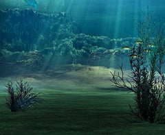 Deep In Oceans Depths Oasis For Children Photography Backdrop J-0361 Shopbackdrop