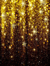 Elegant Christmas Background With Golden Snowflakes Photography Backdrop N-0065 Shopbackdrop