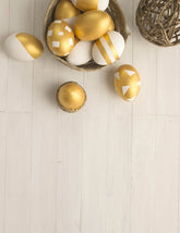 Gold Eggs On Wood Floor Background For Easter Photography Backdrop Shopbackdrop