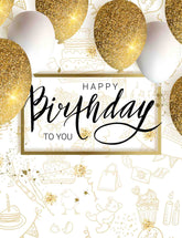 Golden Glitter Balloons Backdrop For Birthday Party Backdrop Shopbackdrop