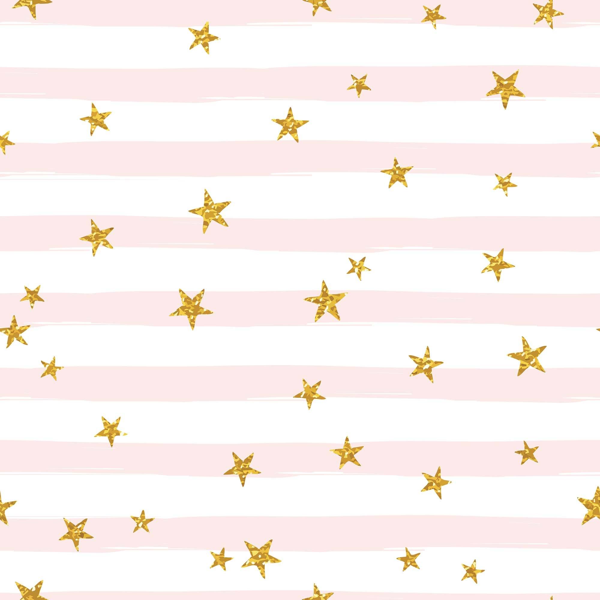 Golden Stars Printed Pinks Stripes Photography Backdrop Shopbackdrop