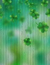 Green Wood Painting Clover Photography Backdrop Shopbackdrop