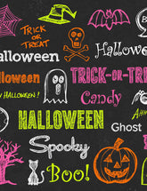Halloween Painting On Chalkboard Photography Backdrop Shopbackdrop