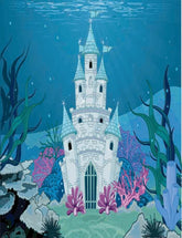 Magic Fairy Tale Mermaid Princess Castle Photography Backdrop J-0364 Shopbackdrop