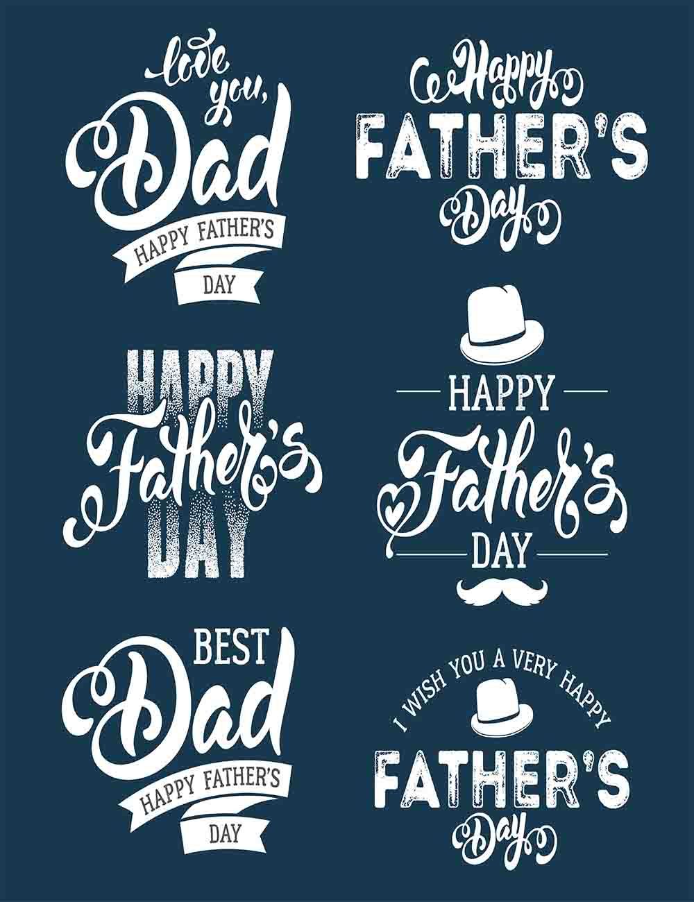 Painted Variety Front Happy Father's Day Photography Backdrop Shopbackdrop