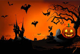 Printed Dark Castle And Bats For Halloween Holiday Baby Backdrop Shopbackdrop