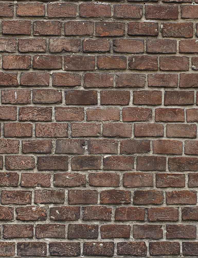 Printed Old Master Saddle Brown Brick Wall Texture Photo Backdrop Shopbackdrop