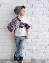 Printed White Brick With Wooded Floor Texture Photography Backdrop J-0326 Shopbackdrop