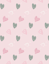 Printed Hearts On Pink Paper Wall Backdrop For Photography Shopbackdrop