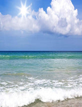 Spindrift Blue Sea Beautiful Sky Summer Holiday Photography Backdrop Shopbackdrop
