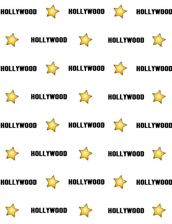 Step And Repeat Hollywood Start Custom Photography Backdrop lv-078