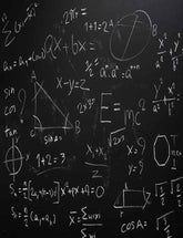Teacher Hand Drawn Mathematics On Chalkboard For Back To School Photography Backdrop J-0170 Shopbackdrop