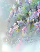 Watercolor Painted Abstract Flower Photography Backdrop N-0046 Shopbackdrop