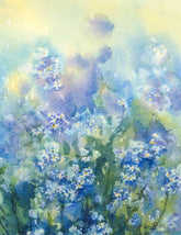 Watercolor Painted Abstract Flowers Photography Backdrop N-0141 Shopbackdrop