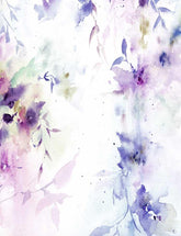 Watercolor Painted Purple Flower Life Photography Backdrop J-0344 Shopbackdrop