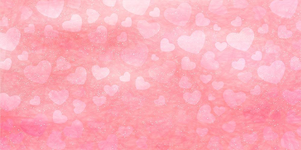 Bokeh Pink Hearts With Gold Dots For Valentines Day Photography Backdrop Shopbackdrop
