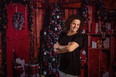 Christmas Wood Room For Children Holiday Photography Backdrop N-0056 Shopbackdrop