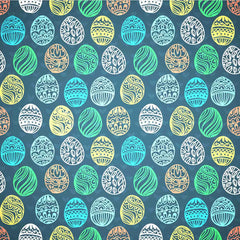 Colorful Easter Eggs Printed Chalkboard Backdrops For Photography Shopbackdrop
