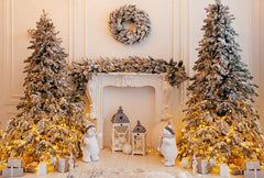Beautiful Christmas Indoors Decoration For Holiday Backdrop G-1195 Shopbackdrop