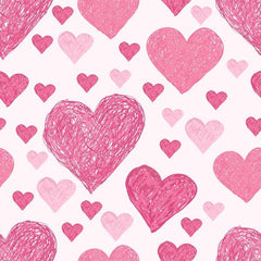 Hand Painted Pink Hearts For Valentines Day Photography Backdrop J-0053 Shopbackdrop