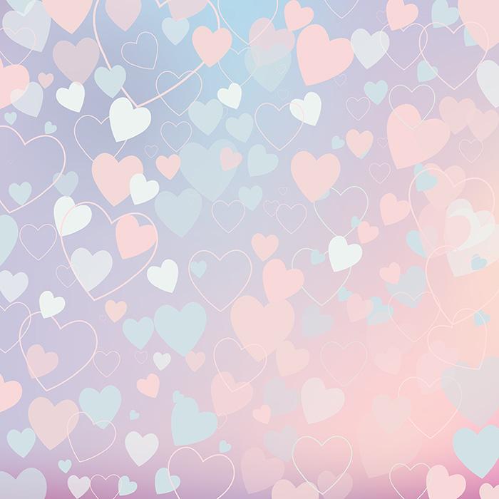 Painted Colorful Hearts For Valentines Day Printed Photography Backdrop Shopbackdrop