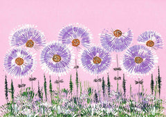 Painted Flower With Pink Background For Photo Shopbackdrop