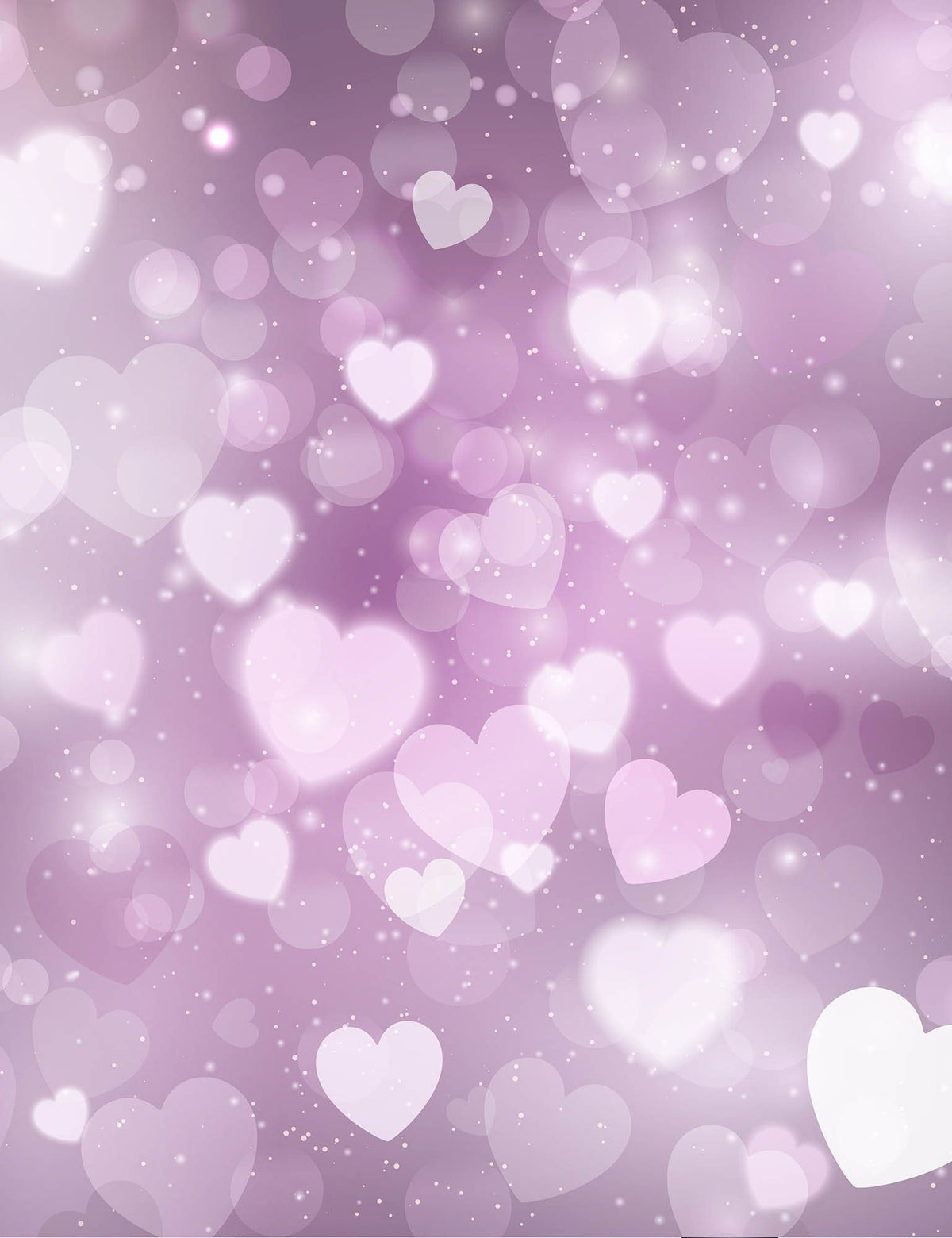 Abstract Bokeh Pink Hearts Sparkle Background For Valentines Day Backdrop Shopbackdrop