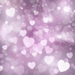 Abstract Bokeh Pink Hearts Sparkle Background For Valentines Day Backdrop Shopbackdrop