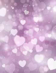 Abstract Bokeh Pink Hearts Sparkle Background For Valentines Day Backdrop Shopbackdrop