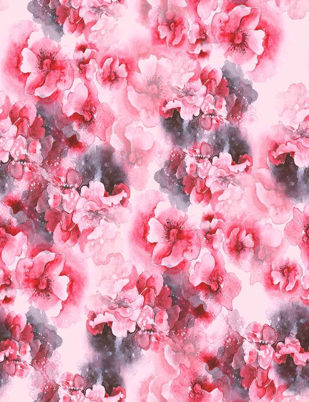 Abstract Hand Painted Watercolor Pink Red Flower Photography Backdrop J-0809 Shopbackdrop