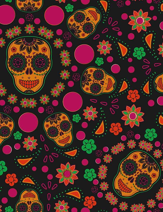 Abstract Painted Skull For Dat Of Death Photography Backdrop J-0476 Shopbackdrop