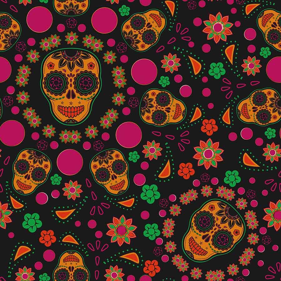Abstract Painted Skull For Dat Of Death Photography Backdrop J-0476 Shopbackdrop