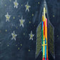 Back to school Concept With Rocket And Starts Chalkboard Photography Backdrop J-0184 Shopbackdrop