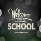 Back To School Poster With Text On Chalkboard Photography Backdrop J-0155 Shopbackdrop
