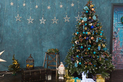 Beautiful Christmas With Decorated Wall Photography Backdrop N-0032 Shopbackdrop