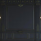 Black Wall Panels In Classical Style With Gilding And Sconces Photography Backdrop  J-0699 Shopbackdrop