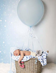 Blue Winter Background With Snowflakes Pattern Photography Backdrop J-0094 Shopbackdrop