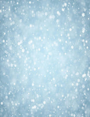Blue Winter Background With Snowflakes Pattern Photography Backdrop J-0094 Shopbackdrop