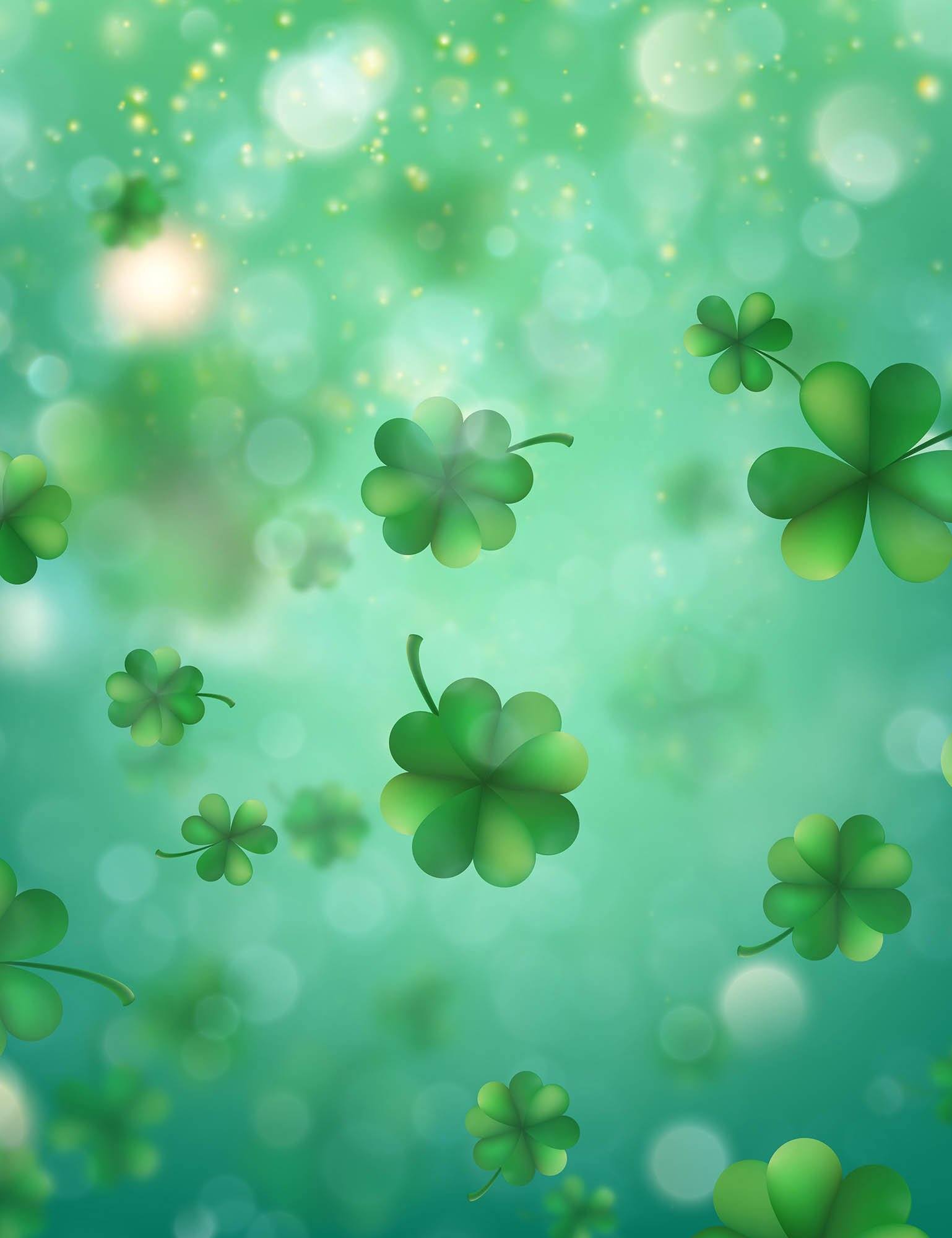 Bokeh Clover Spring Background Photography Backdrop – Shopbackdrop