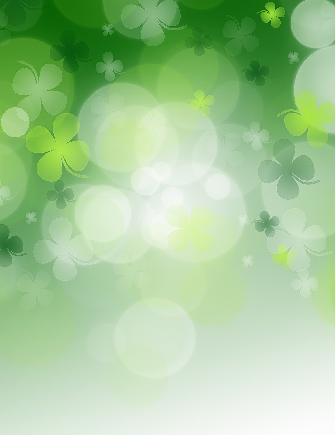 Bokeh Green Clover Sparkle Photography For Saint Patrick's Day Backdrop Shopbackdrop