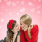 Bokeh Pink Hearts With Gold Dots For Valentines Day Photography Backdrop Shopbackdrop