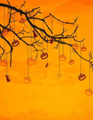 Branch Hanging Pumpkin Photography For Baby Halloween Backdrop Shopbackdrop